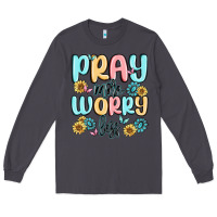 Smoke pray more worry less Long Sleeve Tee - MaliasSmallBusiness
