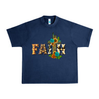 Navy faith with cross Urban Heavy Tee - BarkalooDesign