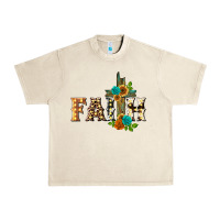 Sandshell faith with cross Urban Heavy Tee - BarkalooDesign