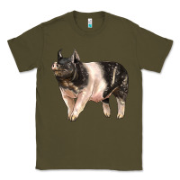 Army Green hampshire pig Classic Tee - LillyAllenDesigns