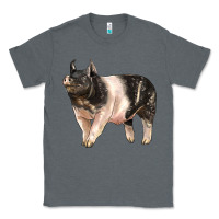 Charcoal Heather hampshire pig Classic Tee - LillyAllenDesigns