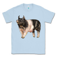 Dusty Blue hampshire pig Classic Tee - LillyAllenDesigns