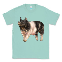 Seafoam hampshire pig Classic Tee - LillyAllenDesigns