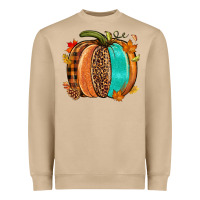 Mushroom Fall leopard pumpkin Heavyweight Sweatshirt - NancyCooperArtShop