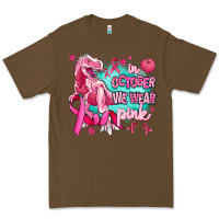 Cacao dinosaur  in october we wear pink Premium Tee - AdoDesignShop