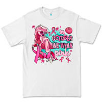 White dinosaur  in october we wear pink Premium Tee - AdoDesignShop