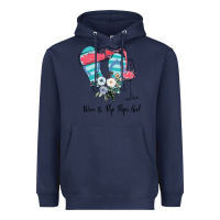 Navy Wine Flip Flops Girl Heavyweight Hoodie - Bettercallsaul