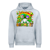 Heather Grey St. Patrick's Lucky and i gnome it Urban Hoodie - OliviaCreatesArt