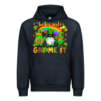 Navy St. Patrick's Lucky and i gnome it Urban Hoodie - OliviaCreatesArt