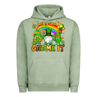 Pigment Oil Green St. Patrick's Lucky and i gnome it Urban Hoodie - OliviaCreatesArt