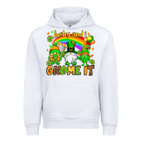 White St. Patrick's Lucky and i gnome it Urban Hoodie - OliviaCreatesArt
