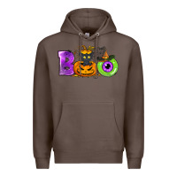 Coffee Boo Halloween Premium Hoodie - NancyCooperArtShop
