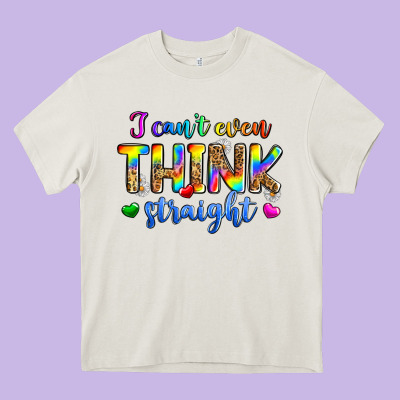 I Can't Even Think Straight Heavy Core Tee Designed By Zillion Design Studio