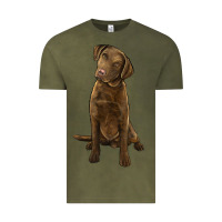 Vintage Olive chesapeake bay retriever Vintage Tee - LillyAllenDesigns