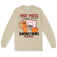 Mushroom hot mess always stressed basketball mama Long Sleeve Tee - MaliasSmallBusiness