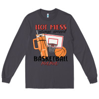 Smoke hot mess always stressed basketball mama Long Sleeve Tee - MaliasSmallBusiness
