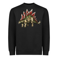 Black Stegosaurus Heavyweight Sweatshirt - LillyAllenDesigns