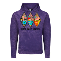Cloud Purple teach love inspire Vintage Hoodie - JahusDesignShop