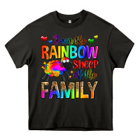 Asphalt i am the rainbow sheep of the family Heavy Core Tee - Zillion Design Studio