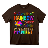 Chocolate Brown i am the rainbow sheep of the family Heavy Core Tee - Zillion Design Studio