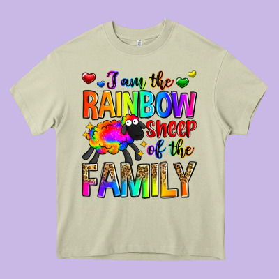 I Am The Rainbow Sheep Of The Family Heavy Core Tee Designed By Zillion Design Studio