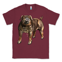 Burgundy Duroc Pig Classic Tee - LillyAllenDesigns