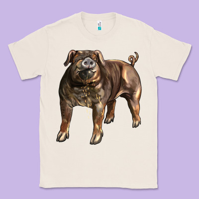 Duroc Pig Classic Tee Designed By Lillyallendesigns