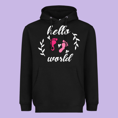 Hello World Heavyweight Hoodie Designed By Bettercallsaul