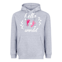 Heather Grey Hello world Heavyweight Hoodie - Bettercallsaul