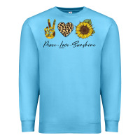 Ocean Blue Peace Love Sunshine Premium Sweatshirt - Bettercallsaul