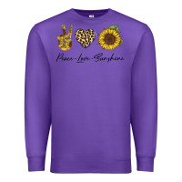 Purple Peace Love Sunshine Premium Sweatshirt - Bettercallsaul