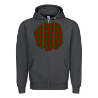 Smoke Christmas Tartan Patch Zipper Hoodie - BundleAndBundleShop