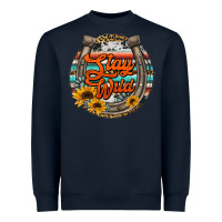 Navy stay wild horseshoe Heavyweight Sweatshirt - Jasminsmagicworld