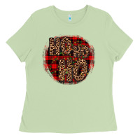 Matcha ho ho ho wood slice ornament Ladies Tee - JahusDesignShop
