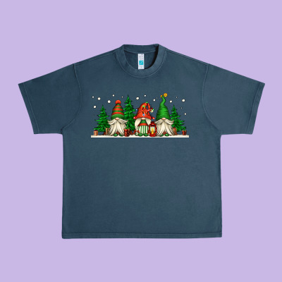 Christmas Gnomes Urban Heavy Tee Designed By Jasminsmagicworld