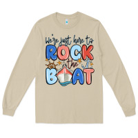 Mushroom were just here to rock the boat Long Sleeve Tee - MaliasSmallBusiness