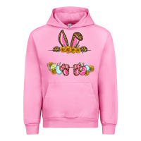 Fuchsia Pink Western Easter bunny name frame Urban Hoodie - OliviaCreatesArt
