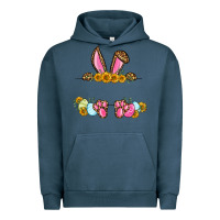 Pigment Midnight Navy Western Easter bunny name frame Urban Hoodie - OliviaCreatesArt