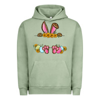 Pigment Oil Green Western Easter bunny name frame Urban Hoodie - OliviaCreatesArt