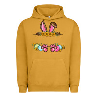 Pigment Peanut Butter Western Easter bunny name frame Urban Hoodie - OliviaCreatesArt