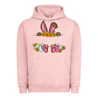 Pigment Salmon Western Easter bunny name frame Urban Hoodie - OliviaCreatesArt