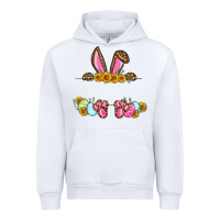 White Western Easter bunny name frame Urban Hoodie - OliviaCreatesArt