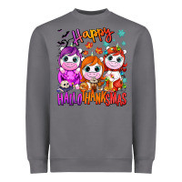 Storm Happy Hallothanksmas unicorns Heavyweight Sweatshirt - NancyCooperArtShop