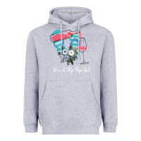 Heather Grey Wine Flip Flops Girl Heavyweight Hoodie - Bettercallsaul
