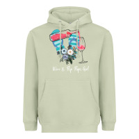 Matcha Wine Flip Flops Girl Heavyweight Hoodie - Bettercallsaul