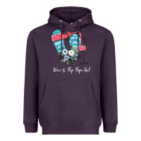 Plum Wine Flip Flops Girl Heavyweight Hoodie - Bettercallsaul