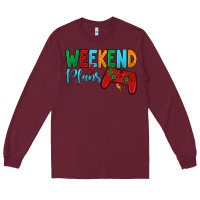 Burgundy weekend plans Long Sleeve Tee - JahusDesignShop