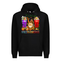 Black hallothanksmas teacher Premium Hoodie - texasbilliewilder