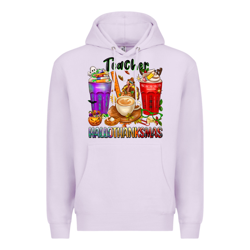 Hallothanksmas Teacher Premium Hoodie by texasbilliewilder | Teevron