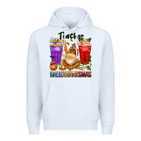White hallothanksmas teacher Premium Hoodie - texasbilliewilder